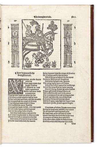 Chaucer, Geoffrey (c. 1343-1400) The Workes of Geffray Chaucer Newlye Printed.